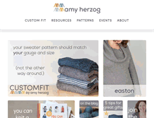 Tablet Screenshot of amyherzogdesigns.com